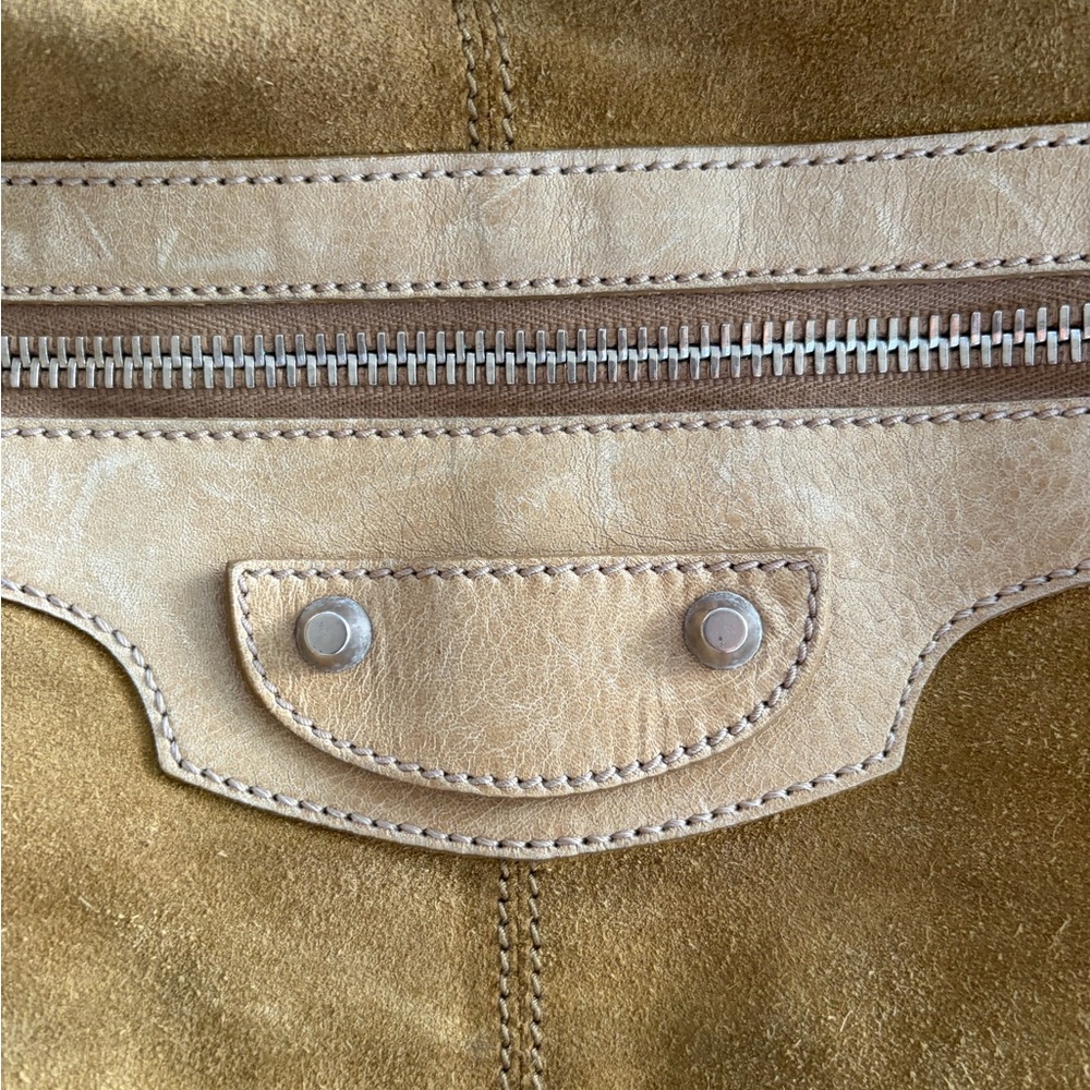 Balenciaga XL Courier Hobo Weekender Bag in Suede AUTHENTIC - Picture 5 of 16